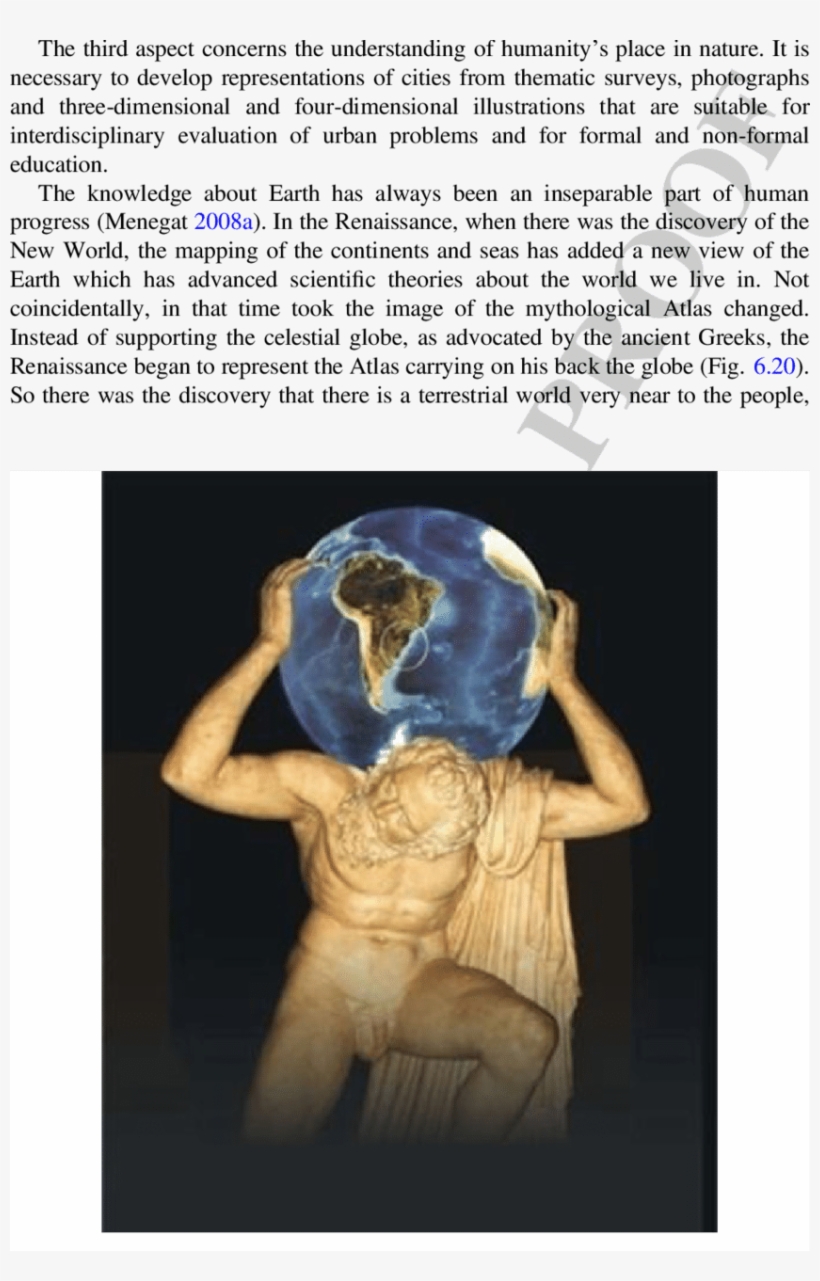 The Renaissance Replaced The Celestial Globe By Earth - Atlas Farnese, transparent png download