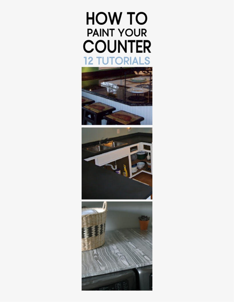 12 Tutorials Teaching Different Styles Of Painting - Countertop, transparent png download