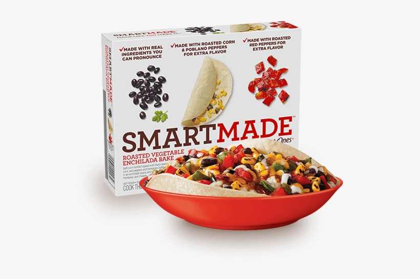 Roasted Vegetable Enchilada Bake - Smartmade White Wine Chicken & Couscous - 9 Oz, transparent png download