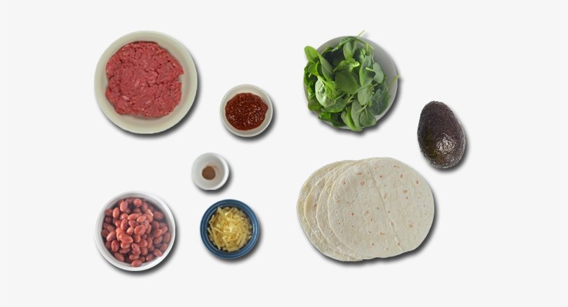 Cheesy Beef Enchiladas Ingredients - Avocado, transparent png download