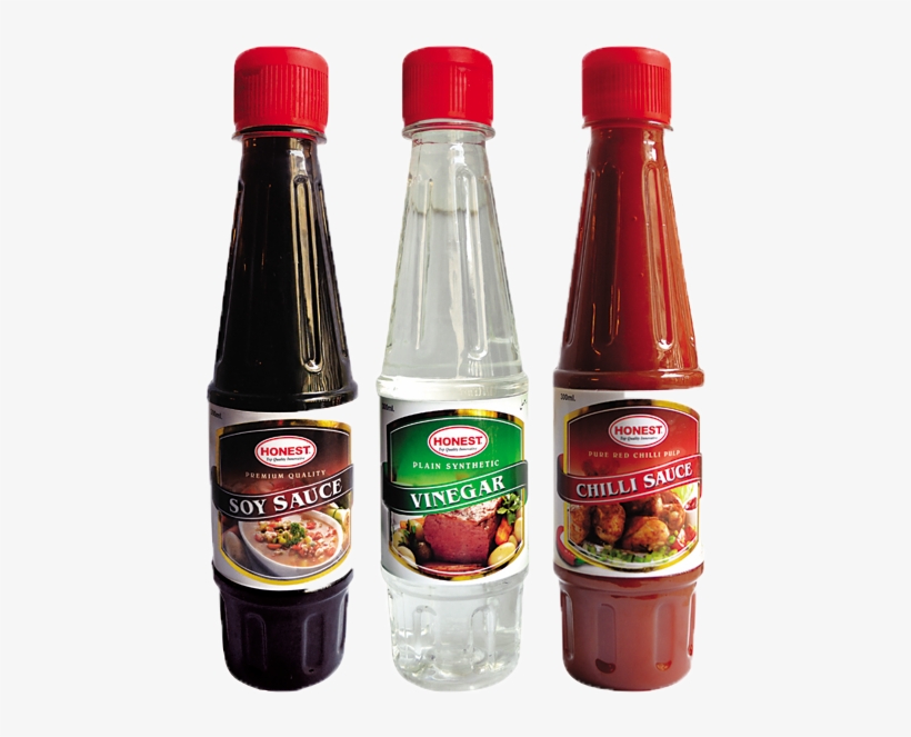 Soy Sauce, Chili Sauce & Vinger - Plastic Bottle, transparent png download