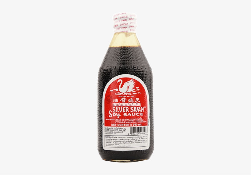 Silver Swan Soy Sauce 340ml - Silver Swan Soy Sauce, transparent png download