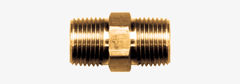 Cnc Machined Hex Nipple - Mpt Connector, transparent png download