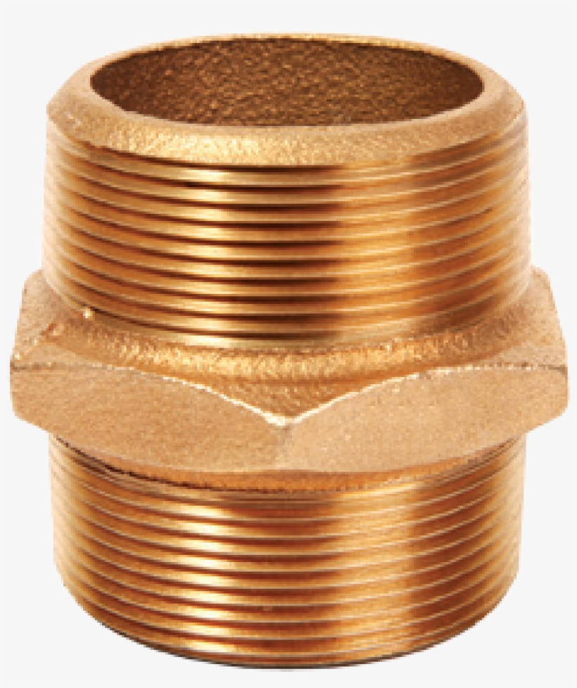 Nci, Bronze Hexagon Nipple - Brass, transparent png download