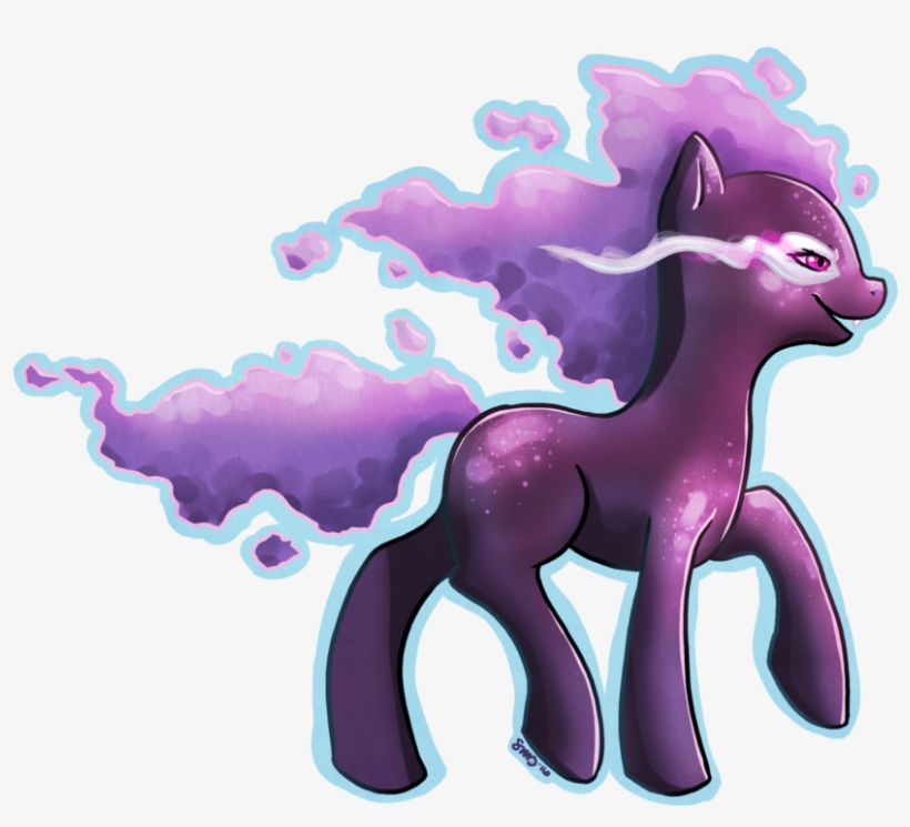 Bean-sprouts, Crossover, Gastly, Pokémon, Ponified, - Cartoon, transparent png download