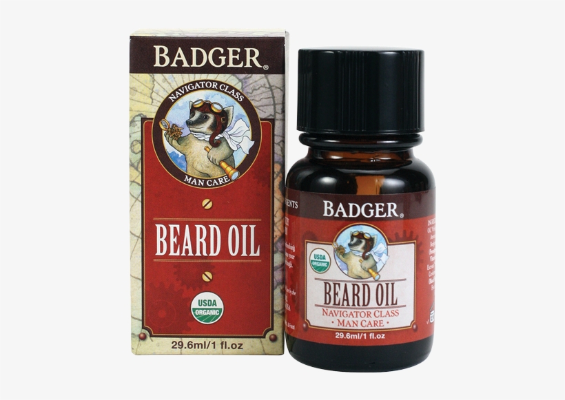 Organic Beard Oil - Badger - Man Care Beard Oil - 1 Oz., transparent png download