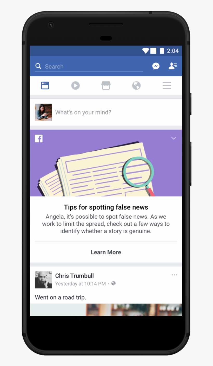 Facebook Fake News False Newsfeed - Facebook Fake News Tips, transparent png download