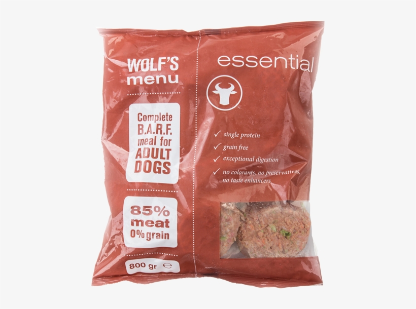 Wolf's Menu Essential, Fresh Frozen, Food, Pet Food, - Dog, transparent png download