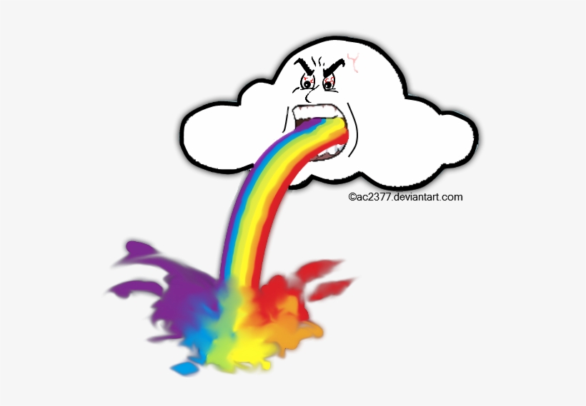 Rainbow Puke Png, transparent png download