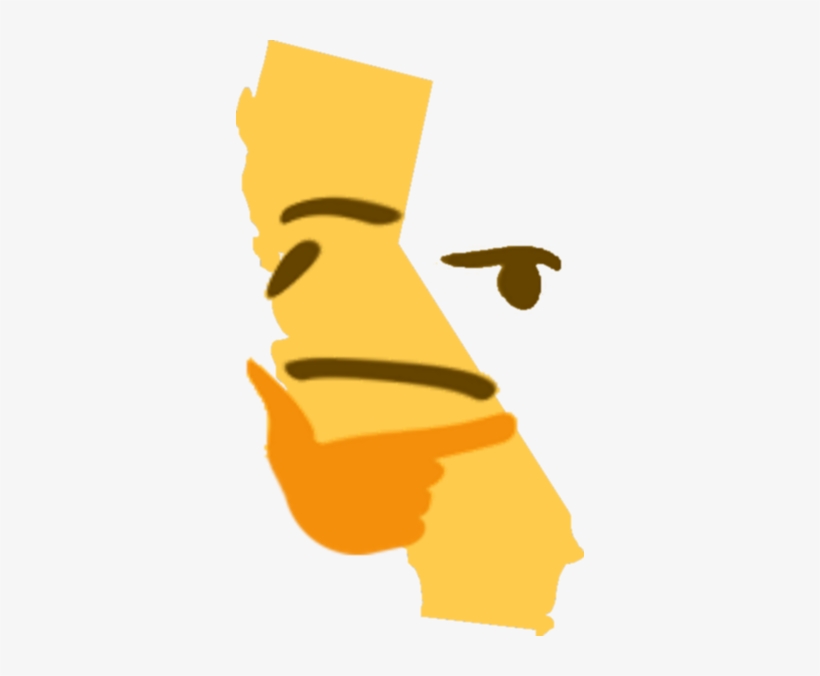 California Think Emoji - Think Emojis, transparent png download