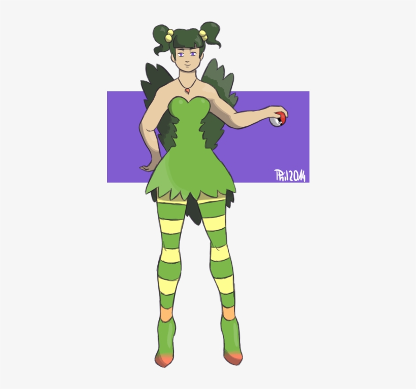 Mega Sceptile Girl - Cartoon, transparent png download