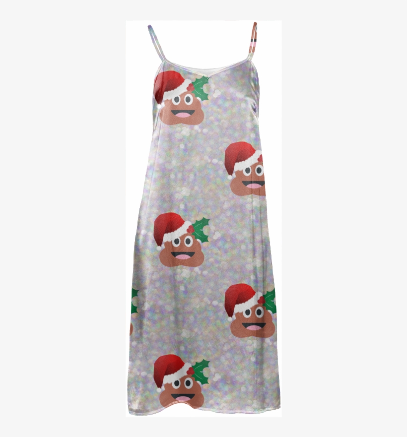 Santa Poop Emoji Slip Dress $114 - Cafepress Santa Christmas Poop Emoji Iphone 6 Tough, transparent png download