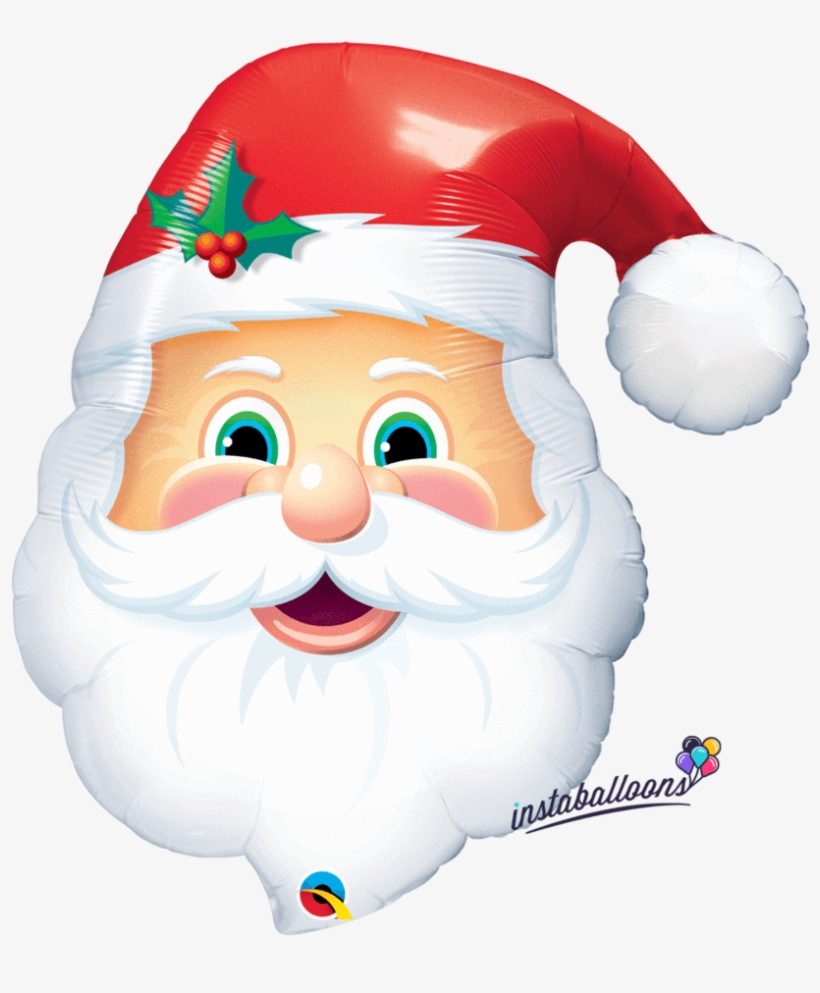 32" Jumbo Jolly Santa Claus Balloon - Balloons Santa Claus, transparent png download
