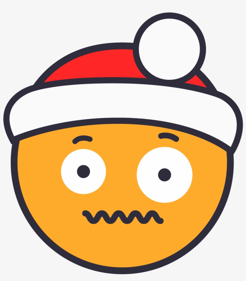 Shook Santa - Emoji, transparent png download