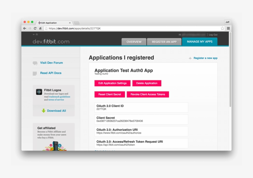 Copy Your New App's Client Id And Client Secret - Access Token, transparent png download