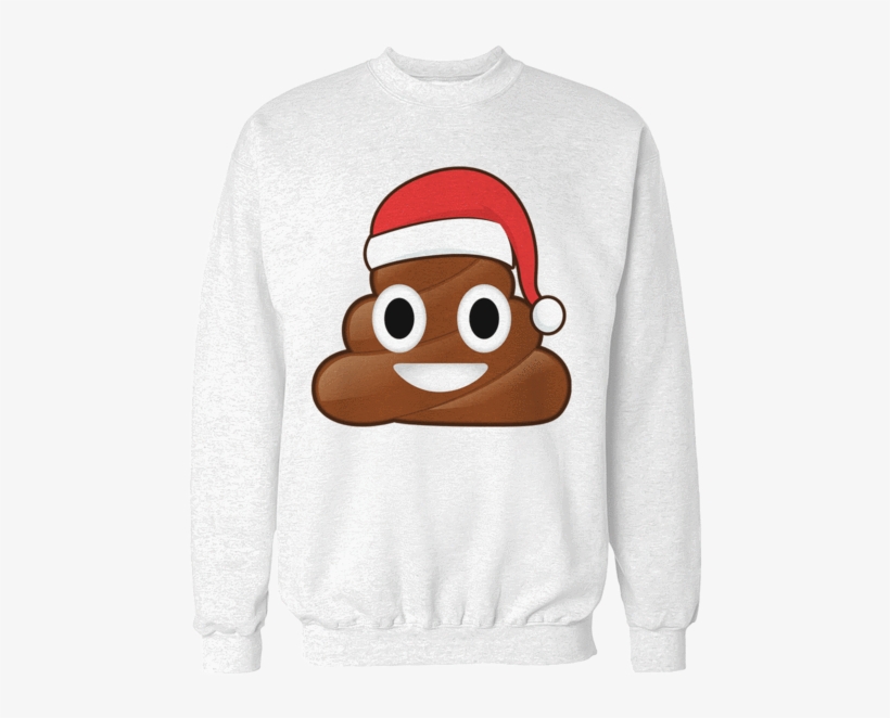 Christmas Poo Emoji Unisex Sweatshirt - Stuck In The Middle 'reservoir Dogs' Xl / White, transparent png download