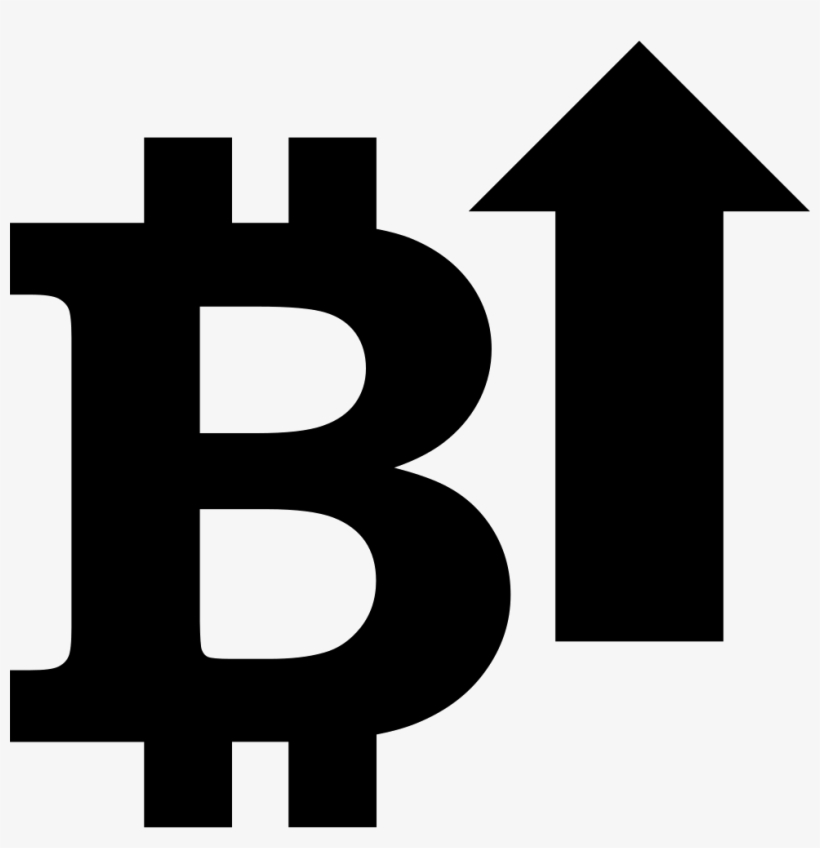With An Up Arrow Icon Free Download - Bitcoin Uping Icon Png, transparent png download