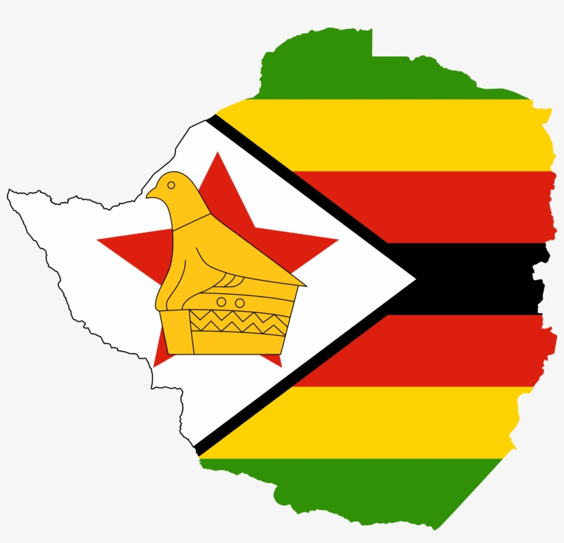 Zimbabwe Flag Transparent Image - Zimbabwe Flag In Country, transparent png download