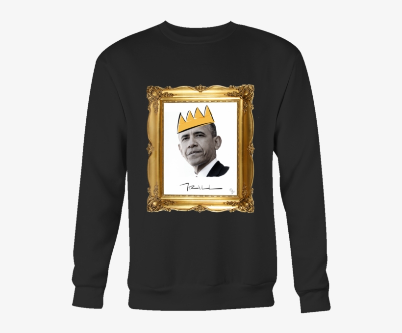 Barack Obama With Crown Crewneck Sweatshirt - Art Of Checkmate [book], transparent png download