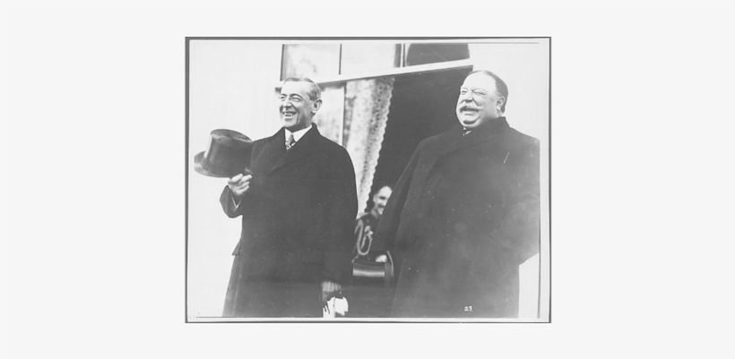 A Rare Photo Of President-elect Woodrow Wilson And, transparent png download