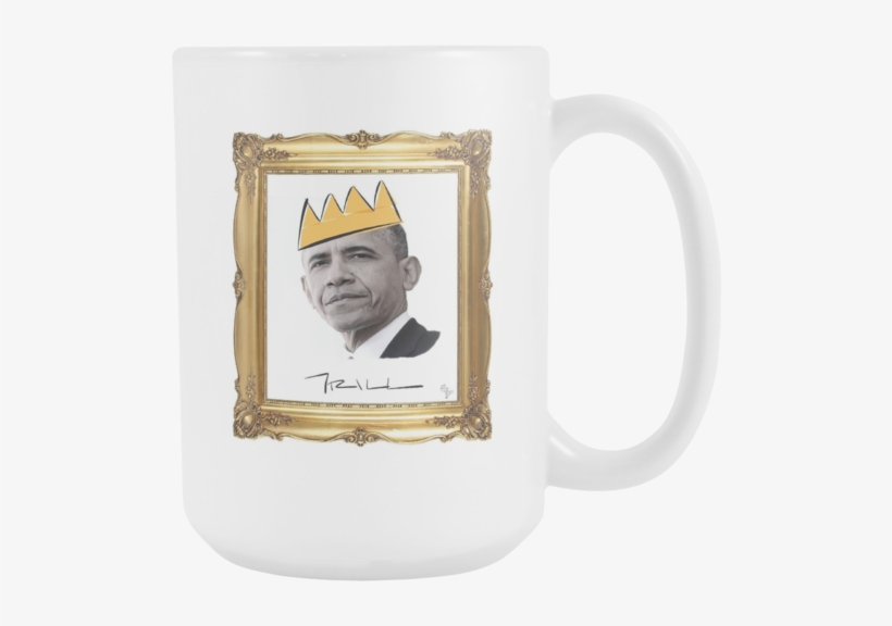 Barack Obama With Crown Mug - Model Crochet Slippers In Acrylic On The Order (color,, transparent png download