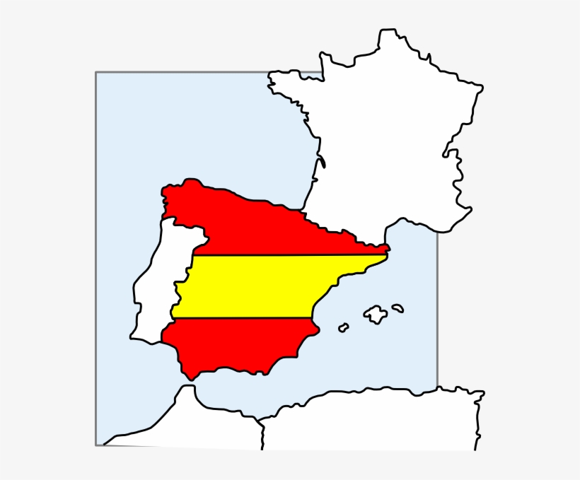 Picture Library Download Map And Clip Art At Clker - Cartoon Picture Of Spain, transparent png download