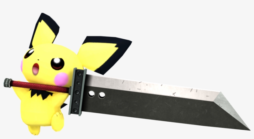 "i Forget How I Got This Idea But Pichu With The Buster - Baby Toys, transparent png download
