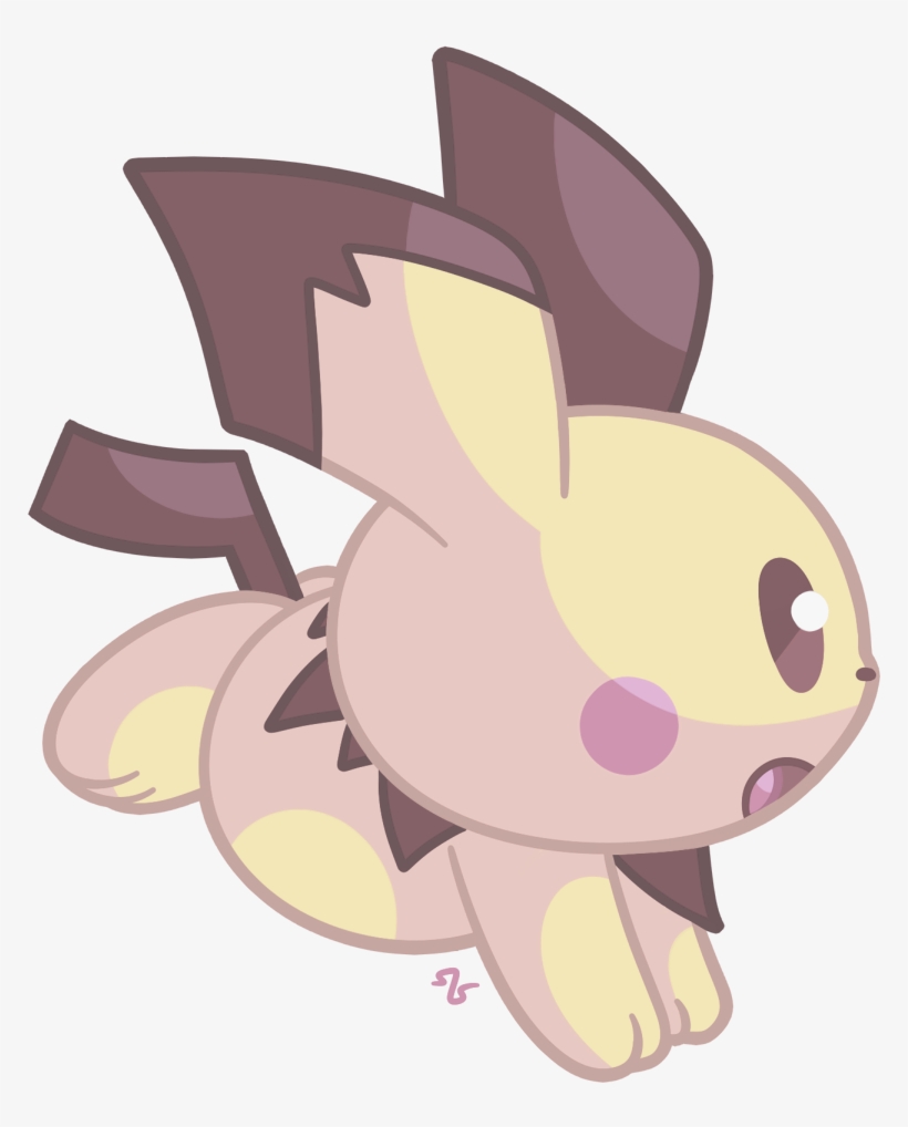 Pichu A Cutie A Real Sweetheart Hard To Draw But A - Drawing, transparent png download