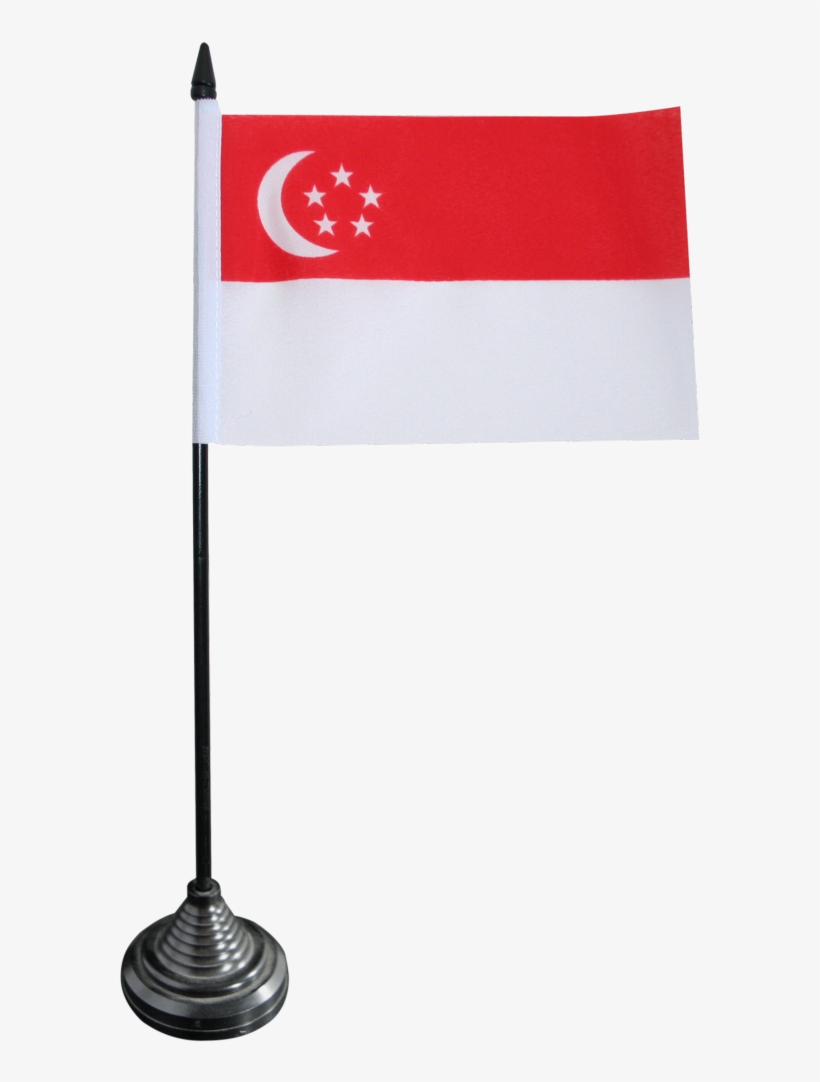 Singapore Table Flag - Digni Singapore Table Flag 10cm X 15cm, transparent png download