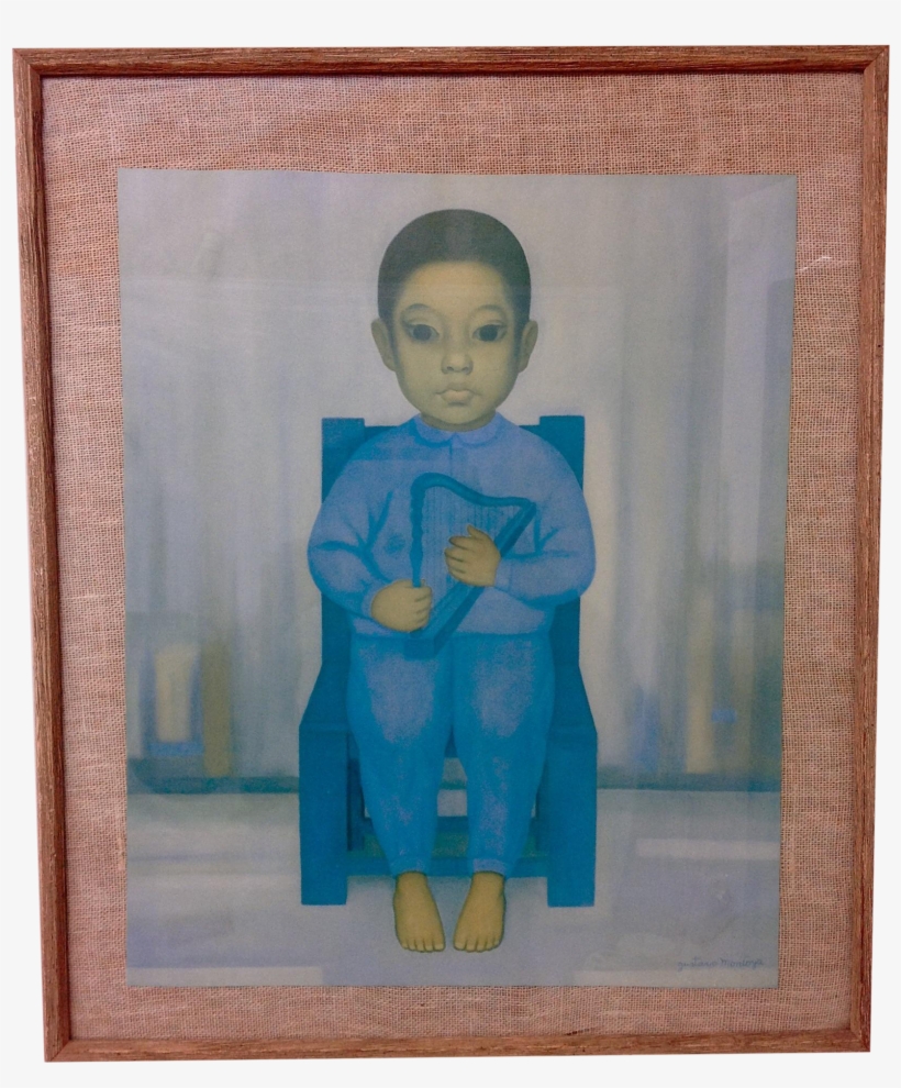 Boy With Harp By Gustavo Montoya - Picture Frame, transparent png download