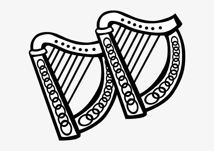 Vector Free Stock Harp Drawing At Getdrawings - Harps Drawing, transparent png download