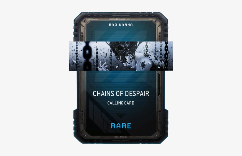 Chains Of Despair Supply Drop Card Mwr - Portable Network Graphics, transparent png download