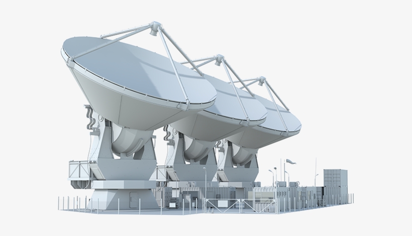 Radio Telescope 3d Model, transparent png download