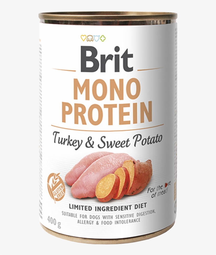 100% Pure Turkey Protein With Sweet Potatoes - Brit Mono Protein Lamb & Rice, transparent png download