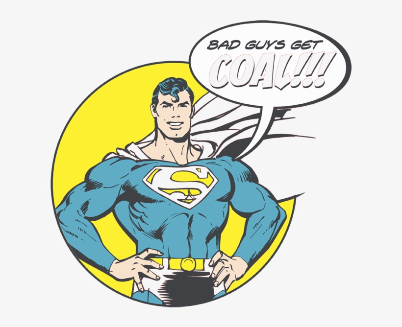 Dc Comics Coal Juniors Tank - Unemployed Philosophers Guild 4202 Superman Sticky, transparent png download