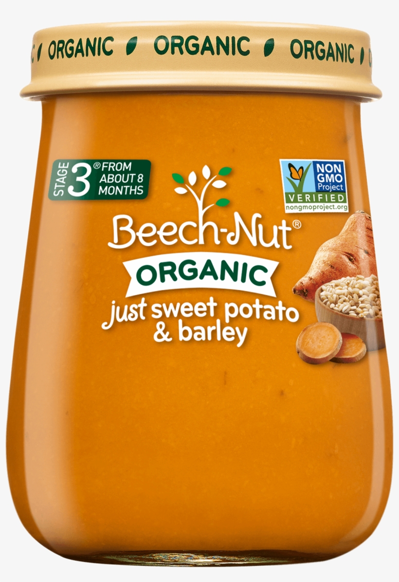 Organic Just Sweet Potato & Barley Jar - Beech Nut Organic Sweet Potatoes, transparent png download