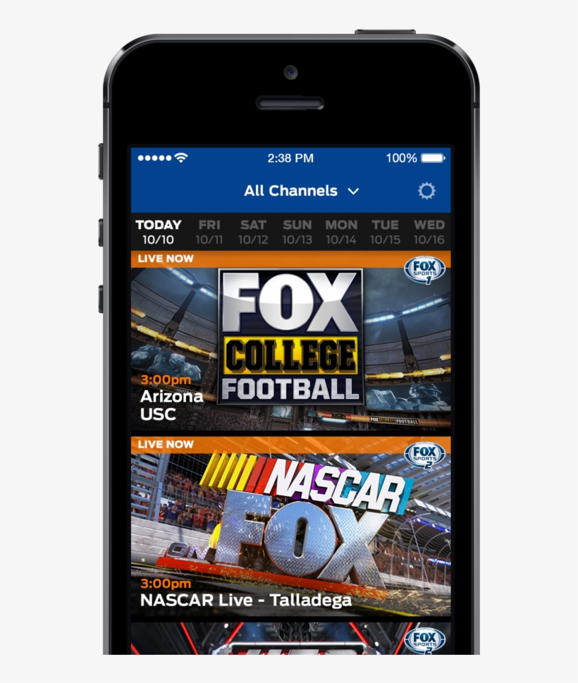 Fox Sports Is Adding Streams Of Live Sports Broadcasts - Fox College Football, transparent png download