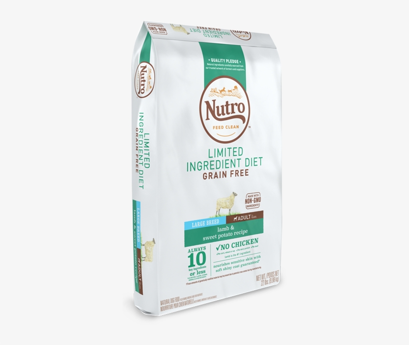 Nutro™ Limited Ingredient Diet Adult Large Breed Lamb - Limited Ingredient Grain Free, Lamb And Sweet Potatoes, transparent png download