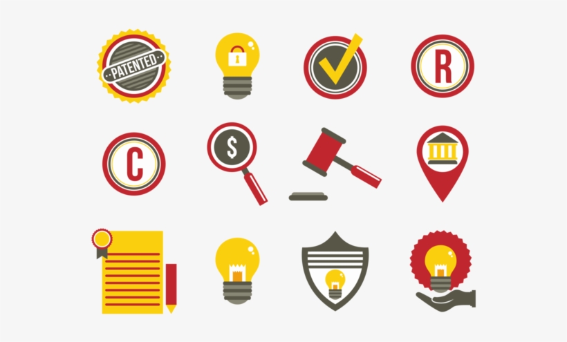 Patent Idea Protection Flat Icons - Shield, transparent png download