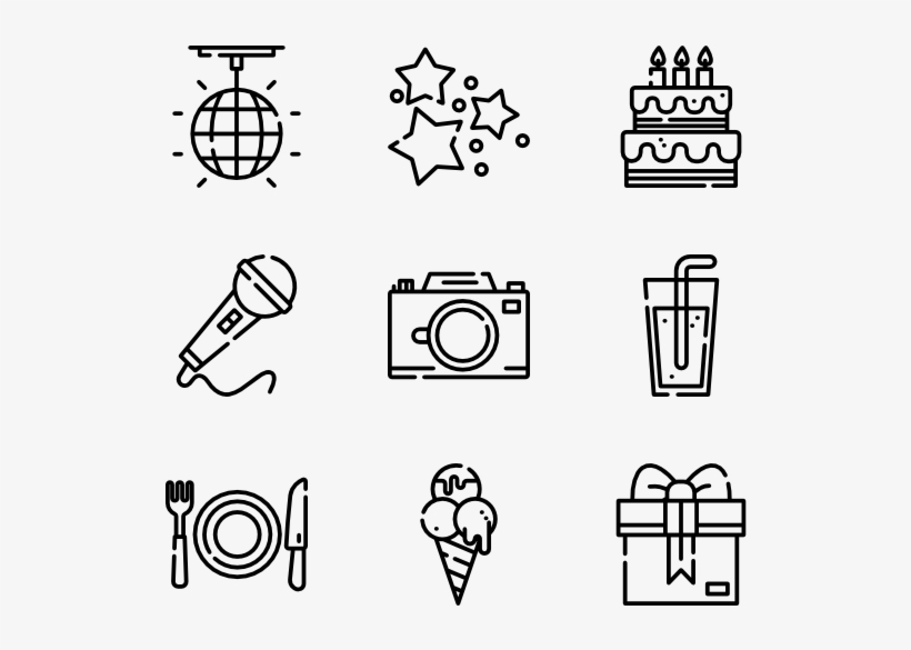 Birthday Fireworks Icons - Medieval Icons, transparent png download