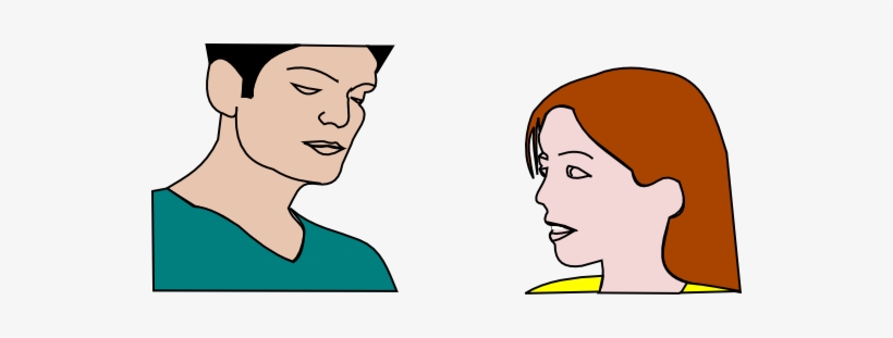 Woman Speaks To Man - Woman, transparent png download