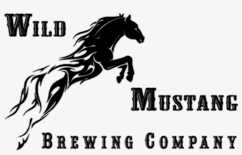 Wild Mustang Beer Brewing Company Logo - Wall Decal, transparent png download