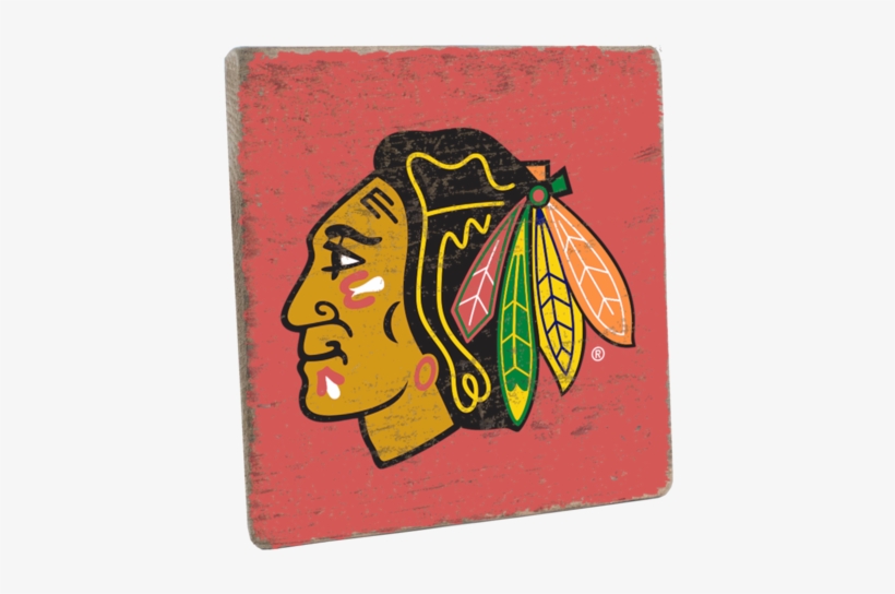 Chicago Blackhawks Vintage Square - Chicago Blackhawks Vs Blues, transparent png download