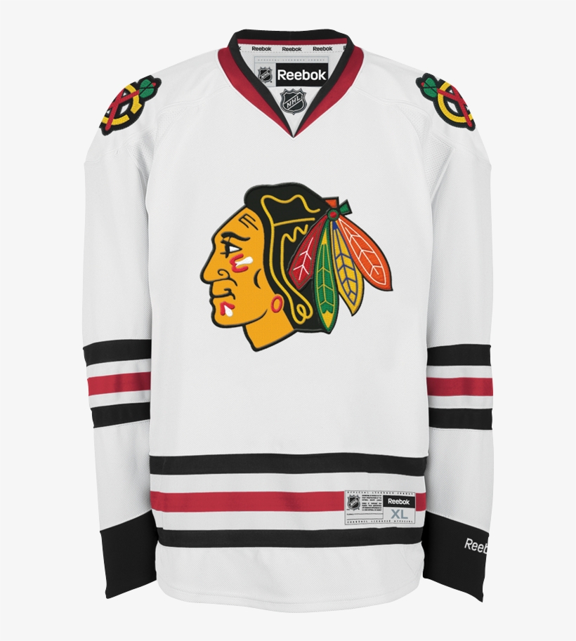 Reebok Chicago Blackhawks Away Adult's Jersey Blank - Chicago Blackhawks Jersey, transparent png download