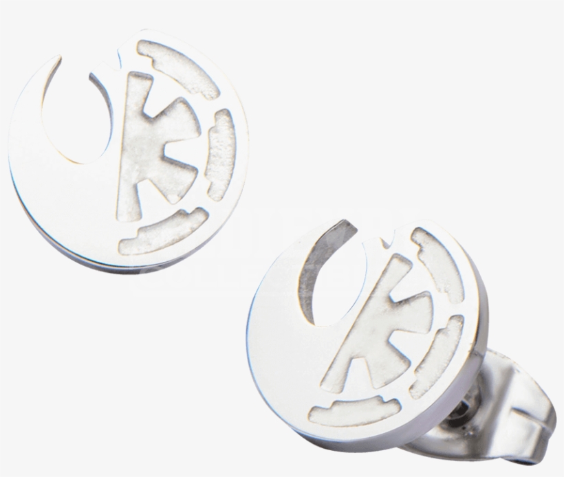 Rogue One Split Symbol Stud Earrings - Star Wars Rogue One Earrings Rebel Alliance/galactic, transparent png download