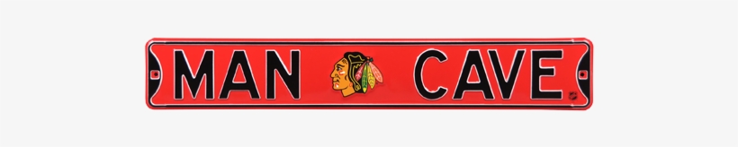 Chicago Blackhawks “man Cave” Authentic Street Sign - Man Cave San Jose Sharks Street Sign, transparent png download