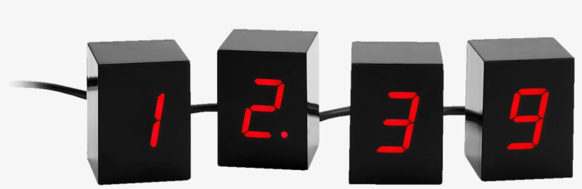 Numbers Led Clock-0 - Clock, transparent png download