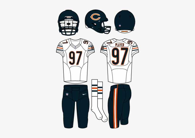 Chicago Bears Uniform - Uniforme De Chicago Bears, transparent png download