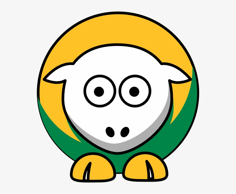Sheep Baylor Bears Team Colors - Yellow Sheep Clipart, transparent png download