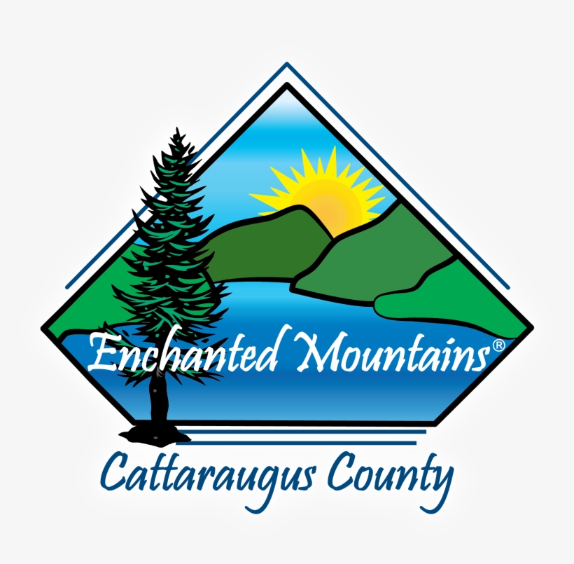 Enchanted Mountains Logo With Glow - Cattaraugus County, New York, transparent png download